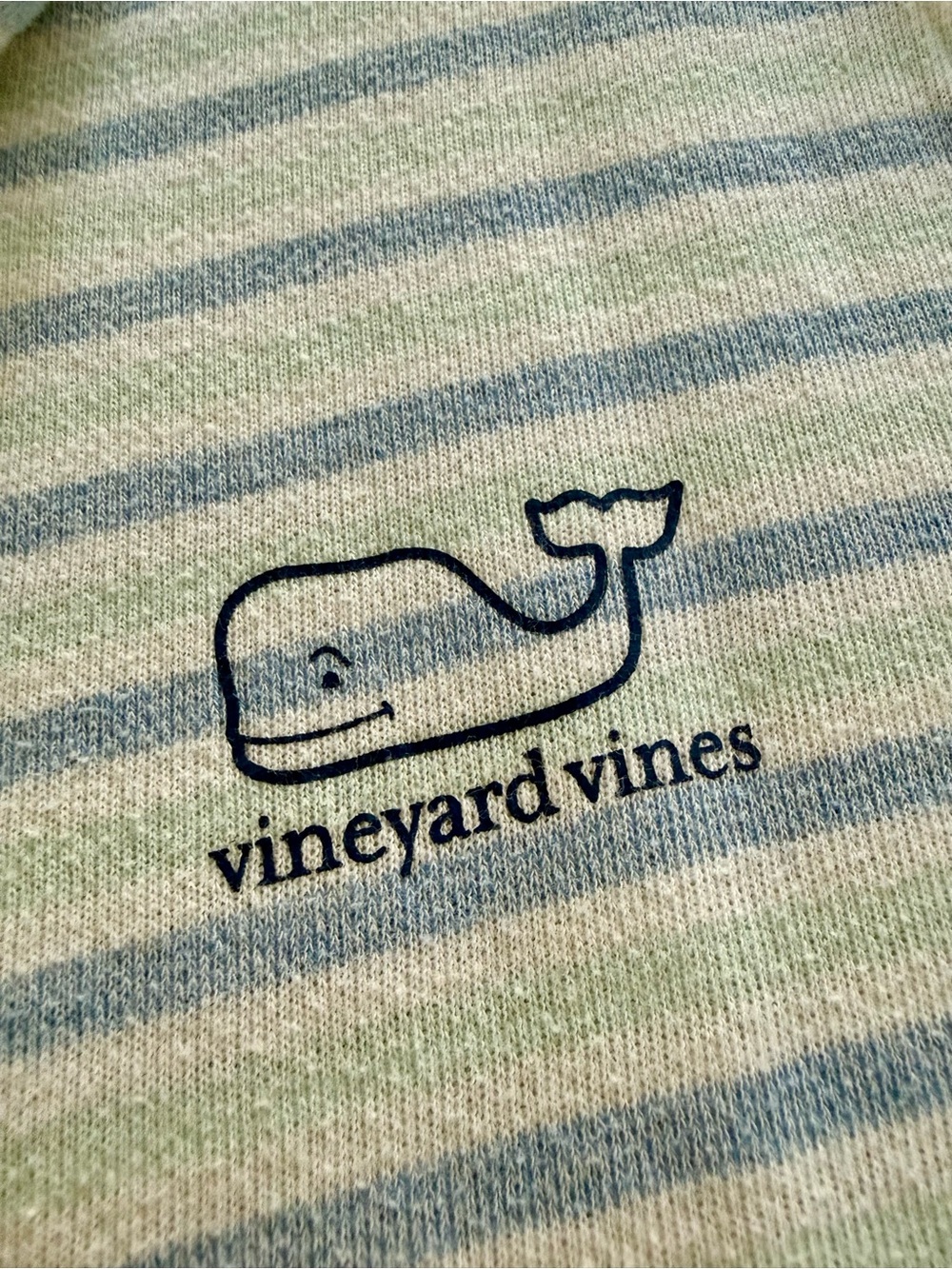 Vineyard Vines Striped Hooded Pullover Hoodie Blue Mint White Women’s XL - Picture 7 of 9